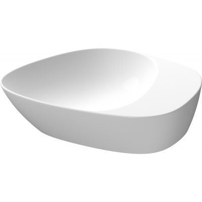 Meissen Keramik Kontra umywalka 48x40 cm nablatowa asymetryczna biała K682-005