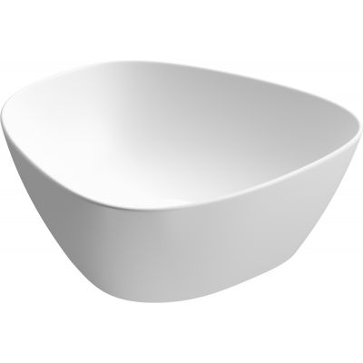 Meissen Keramik Kontra umywalka 39x37 cm nablatowa asymetryczna biały mat K682-014