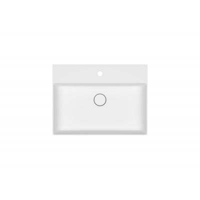 Meissen Keramik Kontra umywalka 60,5x45,5 cm prostokątna biała K682-043