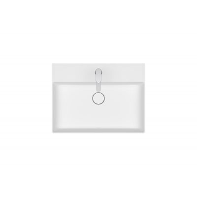 Meissen Keramik Kontra umywalka 60,5x45,5 cm prostokątna biała K682-043