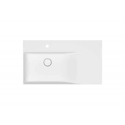 Meissen Keramik Kontra umywalka 80,5x45,5 cm prostokątna biała K682-044