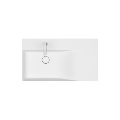 Meissen Keramik Kontra umywalka 80,5x45,5 cm prostokątna biała K682-044