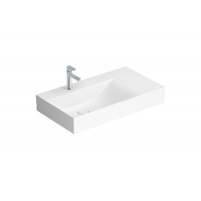 Meissen Keramik Kontra umywalka 80,5x45,5 cm prostokątna biała K682-045