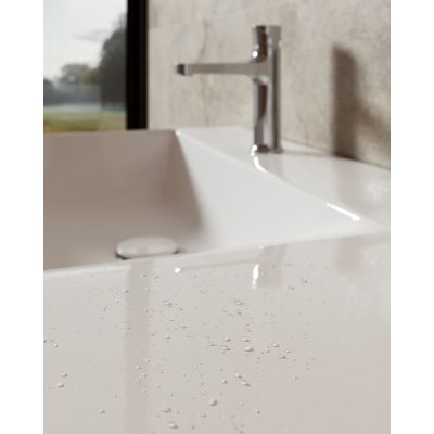 Meissen Keramik Kontra umywalka 120,5x45,5 cm prostokątna biała K682-049