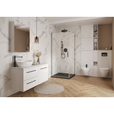 Meissen Keramik Farva umywalka 38x38 cm kwadratowa nablatowa biała K712-023