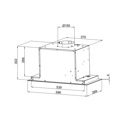 Maan Tetyda okap kuchenny 60 cm podszafkowy czarny OTETP260JFPC.S3.MC.KSB_EO