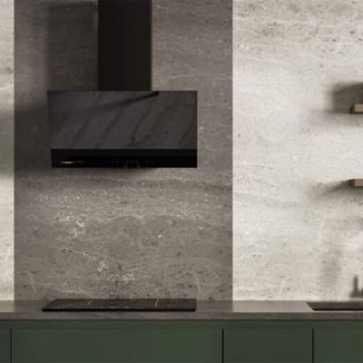 Maan Vertical okap kuchenny 59,5 cm kominowy czarny OVERG60D4PC.S3.MC.KSB