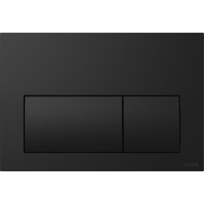 Mito Desse zestaw stelaż z miską, deską i przyciskiem czarny mat ze spłukiwaniem wirowym S4005-004