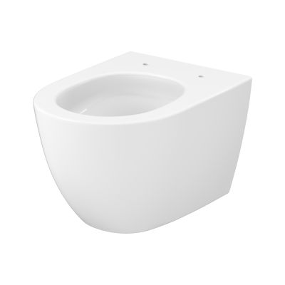 Mito Lider miska WC z deską wolnoopadającą wisząca bez kołnierza ze spłukiwaniem wirowym biały połysk S4039-001