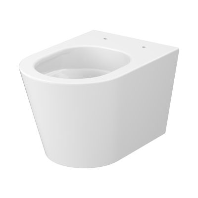 Mito Koral miska WC z deską wolnoopadającą wisząca bez kołnierza ze spłukiwaniem wirowym biały połysk S4043-001