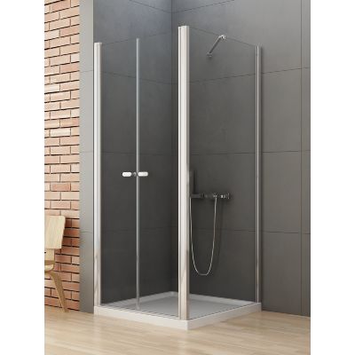 New Trendy New Soleo kabina prysznicowa 80x70 cm prostokątna chrom połysk/szkło przezroczyste D-0144A/D-0090B