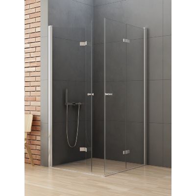New Trendy New Soleo kabina prysznicowa 80x70 cm prostokątna chrom połysk/szkło przezroczyste D-0148A/D-0151A