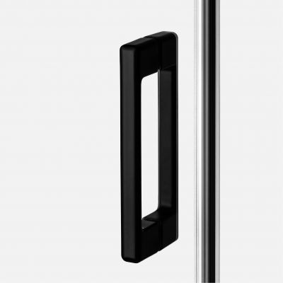 New Trendy Prime Black drzwi prysznicowe 150 cm rozsuwane prawe czarny mat/szkło przezroczyste D-0327A