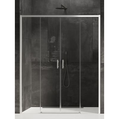 New Trendy Prime drzwi prysznicowe 150 cm rozsuwane chrom połysk/szkło przezroczyste D-0335A