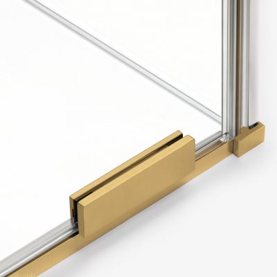 New Trendy Smart kabina prysznicowa 120x80 cm prostokątna złoty szczotkowany/szkło przezroczyste EXK-7570