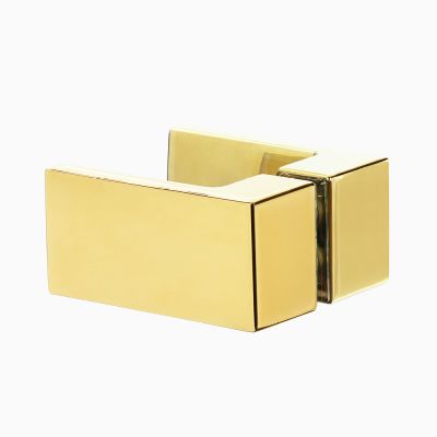 New Trendy Avexa Gold Shine drzwi prysznicowe 110 cm wnękowe prawe złoty połysk/szkło przezroczyste EXK-1637