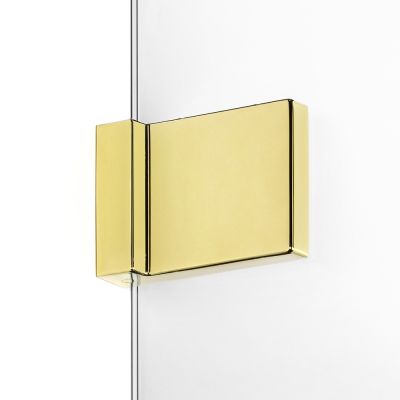 New Trendy Avexa Gold Shine kabina prysznicowa 80x100 cm prostokątna złoty połysk/szkło przezroczyste EXK-1694