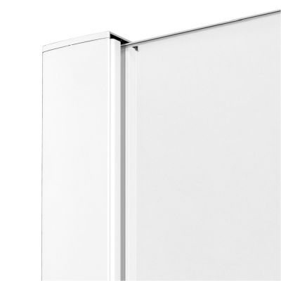 New Trendy New Modus White ścianka prysznicowa walk-in 130 cm biały mat/szkło ze wzorem EXK-2244