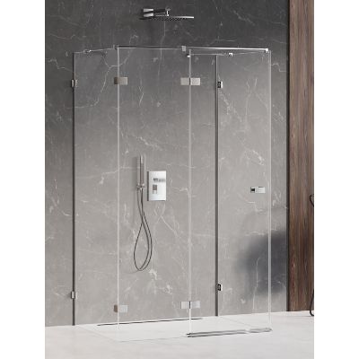 New Trendy Avexa kabina prysznicowa 80x70 cm prostokątna lewa chrom połysk/szkło przezroczyste EXK-2443