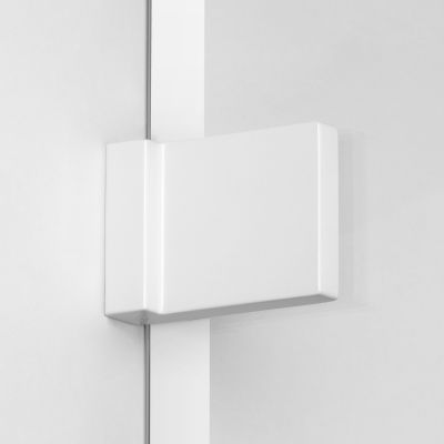 New Trendy Avexa White ścianka prysznicowa walk-in 90 cm biały mat/szkło przezroczyste EXK-2984