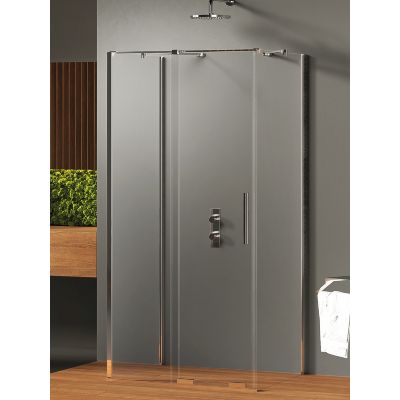 New Trendy Smart kabina prysznicowa 130x80 cm prostokątna chrom połysk/szkło przezroczyste EXK-4079