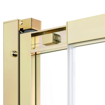 New Trendy Smart Light Gold drzwi prysznicowe 150 cm rozsuwane złoty połysk/szkło przezroczyste EXK-4224