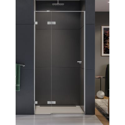 New Trendy Eventa drzwi prysznicowe 100 cm wnękowe lewe chrom/szkło przezroczyste EXK-4454