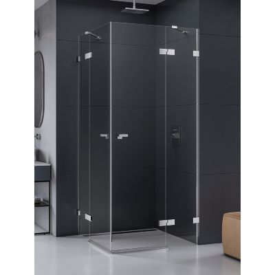 New Trendy Eventa kabina prysznicowa 100x90 cm prostokątna chrom połysk/szkło przezroczyste EXK-4539