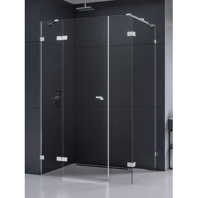 New Trendy Eventa kabina prysznicowa 130x90 cm prostokątna lewa chrom/szkło przezroczyste EXK-4561