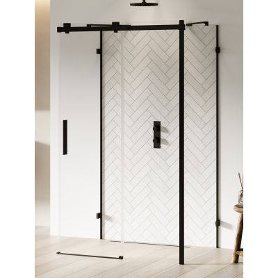 New Trendy Softi X Black kabina prysznicowa 110x80 cm prostokątna prawa czarny mat/szkło przezroczyste EXK-5432