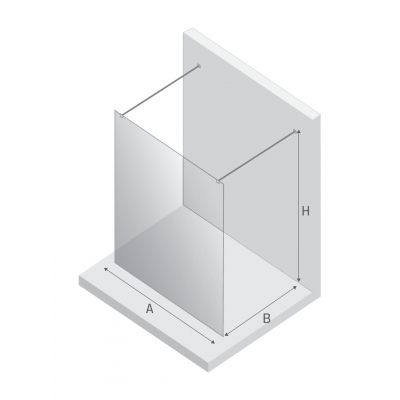 New Trendy New Modus ścianka prysznicowa walk-in 110 cm chrom połysk/szkło przezroczyste EXK-5495