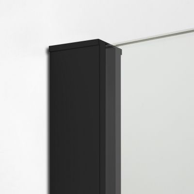 New Trendy New Modus Black ścianka prysznicowa walk-in 120 cm czarny mat/szkło przezroczyste EXK-5593