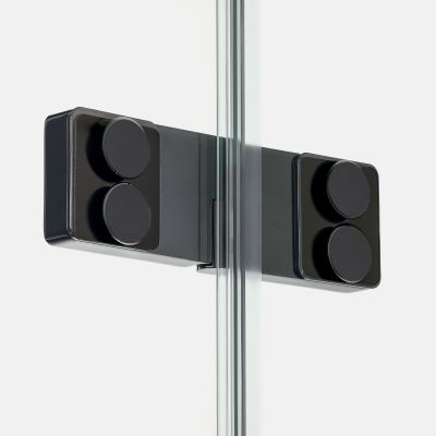 New Trendy Eventa Black Chrome kabina prysznicowa 110x90 cm prostokątna prawa czarny chrom połysk/szkło przezroczyste EXK-6237