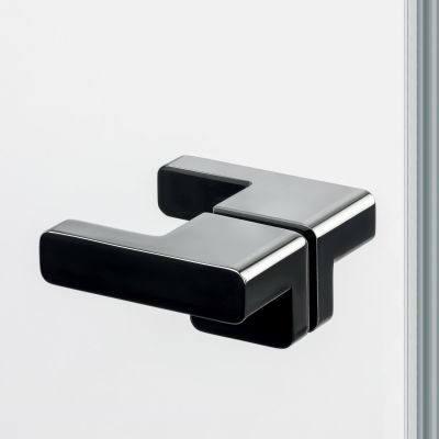 New Trendy Eventa Black Chrome kabina prysznicowa 150x100 cm prostokątna lewa czarny chrom połysk/szkło przezroczyste EXK-6246