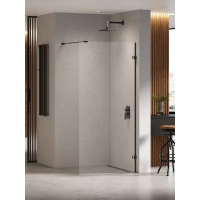 New Trendy Eventa Black Chrome ścianka prysznicowa walk-in 60 cm czarny chrom połysk/szkło przezroczyste EXK-6294