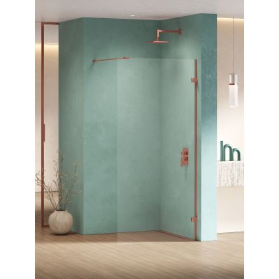 New Trendy Eventa Copper Shine ścianka prysznicowa walk-in 80 cm miedź połysk/szkło przezroczyste EXK-6521