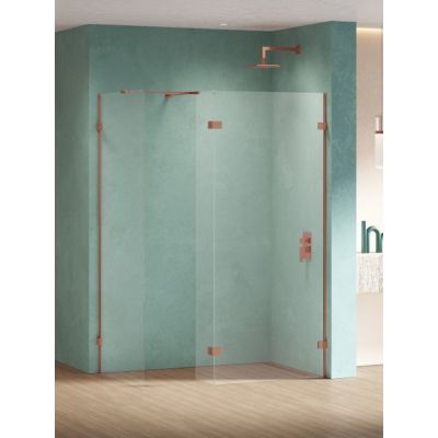 New Trendy Eventa Copper Shine ścianka prysznicowa walk-in 120 cm miedź połysk/szkło przezroczyste EXK-6550