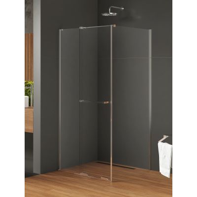 New Trendy Smart kabina prysznicowa 140x110 cm prostokątna chrom połysk/szkło przezroczyste EXK-6609