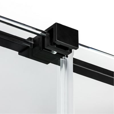New Trendy Smart Black kabina prysznicowa 130x120 cm prostokątna czarny mat/szkło przezroczyste EXK-6658
