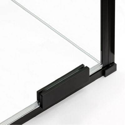 New Trendy Smart Black kabina prysznicowa 130x120 cm prostokątna czarny mat/szkło przezroczyste EXK-6658