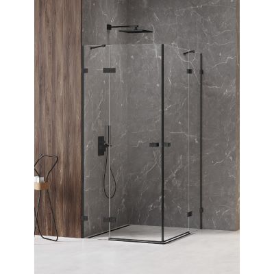 New Trendy Avexa Black XR kabina prysznicowa 120x120 cm kwadratowa czarny mat/szkło przezroczyste EXK-6933
