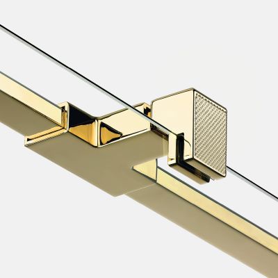 New Trendy Avexa Gold Shine XR ścianka prysznicowa walk-in 70 cm złoty połysk/szkło przezroczyste EXK-6976