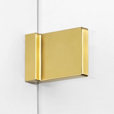 New Trendy Avexa Gold Brushed ścianka prysznicowa walk-in 120 cm złoty szczotkowany/szkło przezroczyste EXK-7007