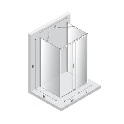 New Trendy Prime kabina prysznicowa 160x90 cm prostokątna chrom połysk/szkło przezroczyste K-0866