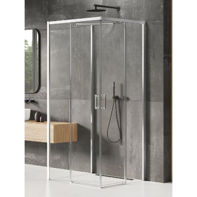 New Trendy Prime kabina prysznicowa 100x70 cm prostokątna chrom połysk/szkło przezroczyste K-1522