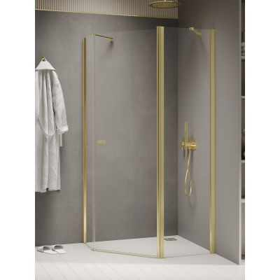 New Trendy New Soleo Light Gold kabina prysznicowa 100x80 cm złoty połysk/szkło przezroczyste K-1665