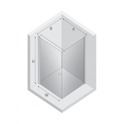 New Trendy New Soleo Light Gold kabina prysznicowa 90x70 cm prostokątna złoty połysk/szkło przezroczyste K-1839-WP