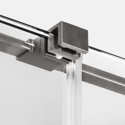 New Trendy Smart drzwi prysznicowe 160 cm rozsuwane Gunmetal szczotkowany/szkło przezroczyste EXK-7836