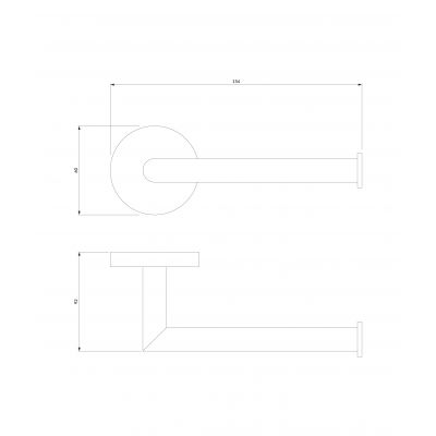 Omnires Modern Project uchwyt na papier toaletowy biały mat MP60510WM