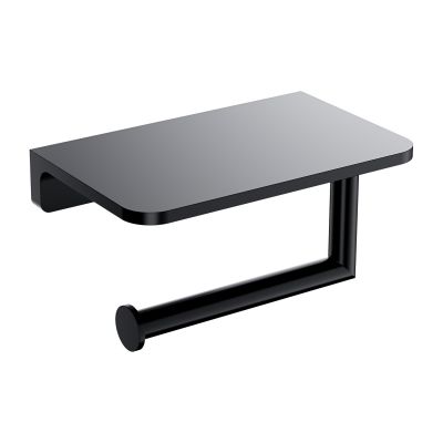 Omnires Modern Project uchwyt na papier toaletowy czarny MP60511BL